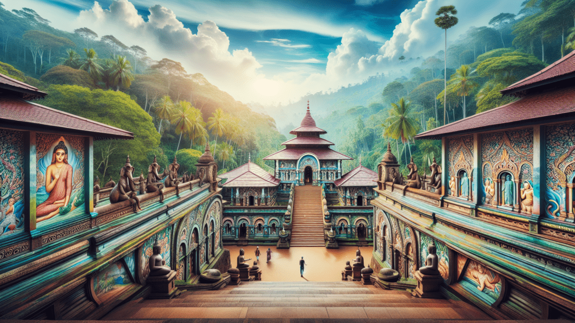 Besichtigung des Lankathilaka-Vihara-Tempels