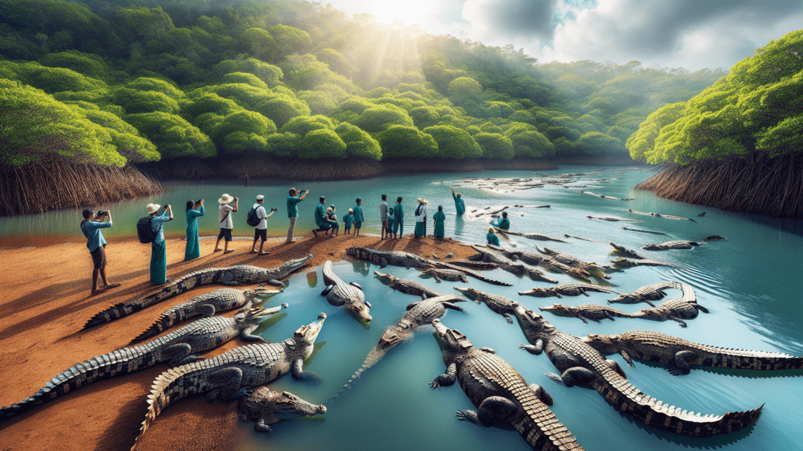 Besuch der Krokodilfarm in Madu Ganga