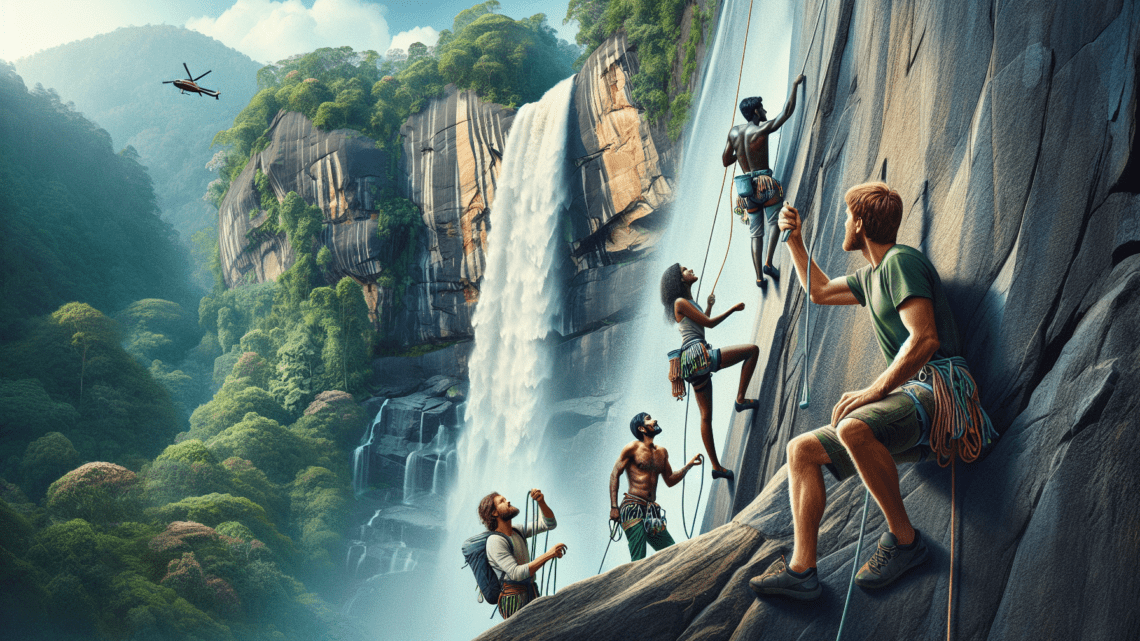 Klettern am Bambarakanda-Felsen