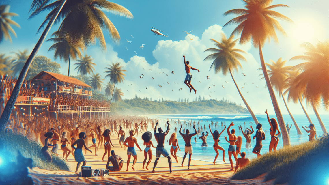 Strandparty in Hikkaduwa