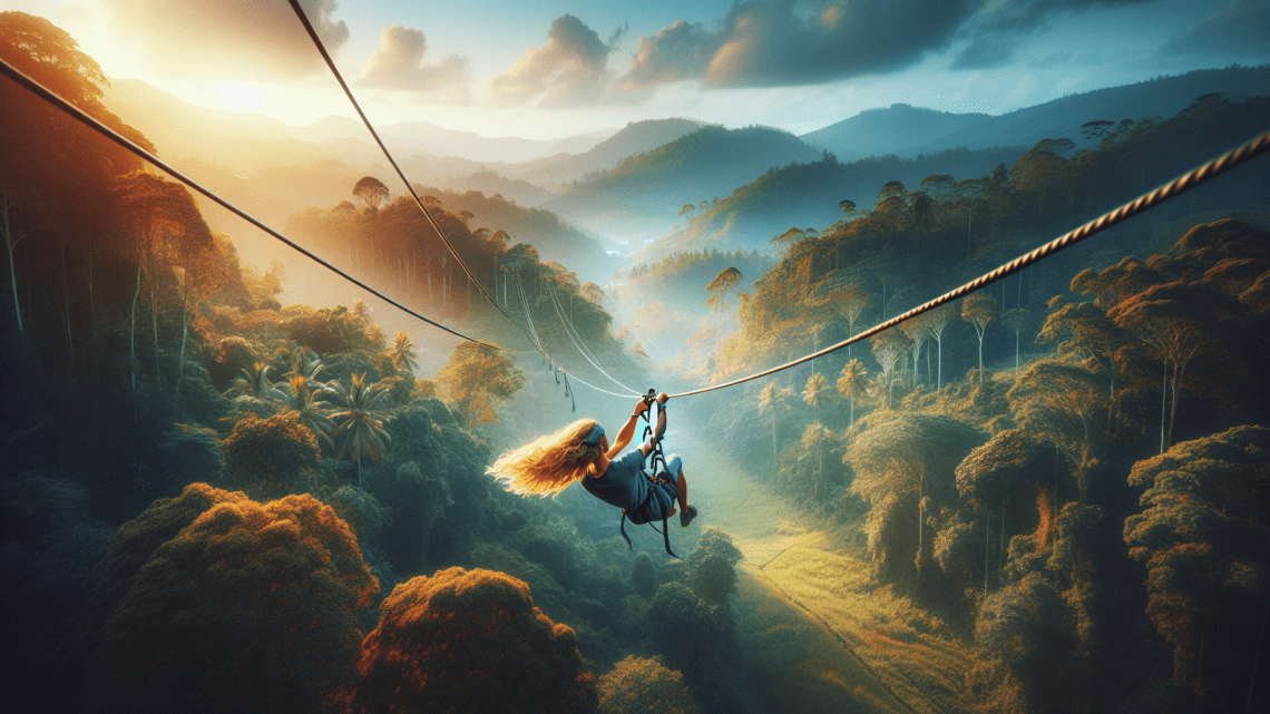 Ziplining-Abenteuer in Ella