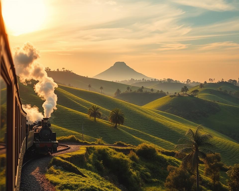 Zugstrecke Colombo Kandy Landschaft