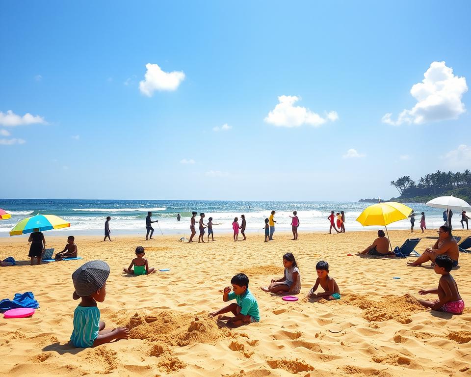 Familienfreundlicher Strand und Aktivitäten